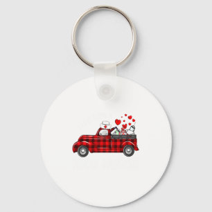 I Love Being A Nicu Nurse Valentine Buffalo Plaid  Key Ring
