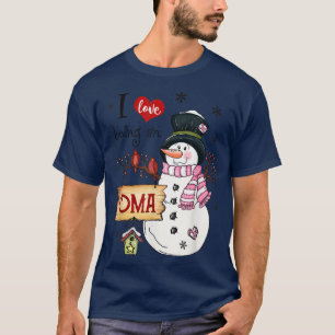 I love Being A Oma Snowman Christmas Funny Xmas T-Shirt