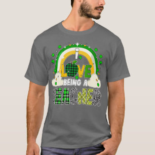 I Love Being A Teacher Shamrock St Patrick's day 2 T-Shirt