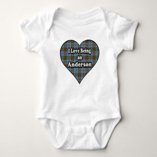 I Love Being an Anderson Clan Tartan Baby Bodysuit