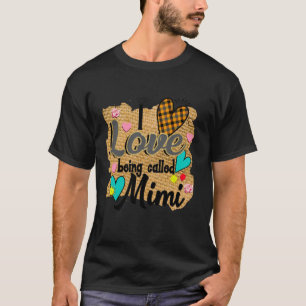 I Love Being Called Mimi Burlap sack fabric Mother T-Shirt
