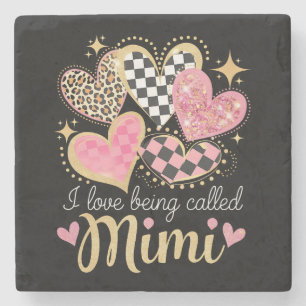 I Love Being Called Mimi Grandma Mum Mother’s Day Stone Coaster