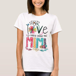 I Love Being Called Mimi Sunflower Mother's Day T-Shirt