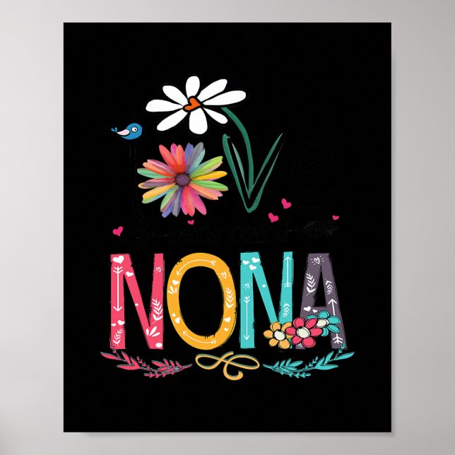 I Love Being Called Nonna Sunflower Shirt  Poster (Front)