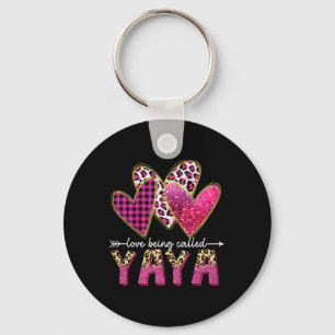 I Love Being Called Yaya Grandma Valentine Mothers Key Ring