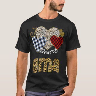 I Love Being Gma Leopard Valentine's Day  T-Shirt