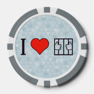 I Love Being In Jail Poker Chips