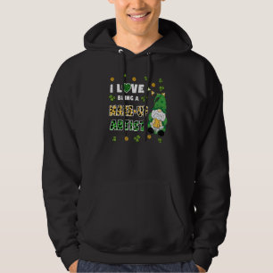 I Love Being Make Up Artist Gnome St Patricks Day  Hoodie