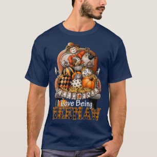 I Love Being Meemaw Plaid Truck Farmer Pumpkin Spi T-Shirt