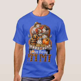 I Love Being Mimi Plaid Truck Farmer Pumpkin Spice T-Shirt