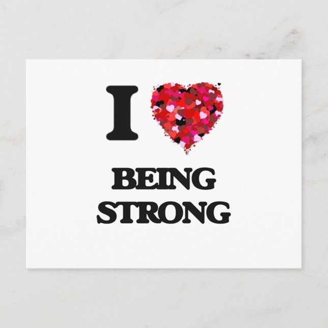 I love Being Strong Postcard (Front)