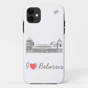 I Love Belarus Mir Castle Architecture Мирский iPhone 11 Case