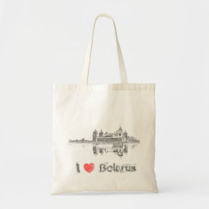 I Love Belarus Mir Castle Architecture Мирский Tote Bag