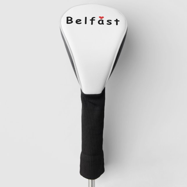I love Belfast Golf Head Cover (Front)