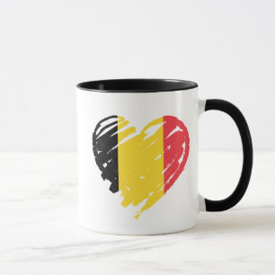 I Love Belgium - Belgian Flag Heart Mug