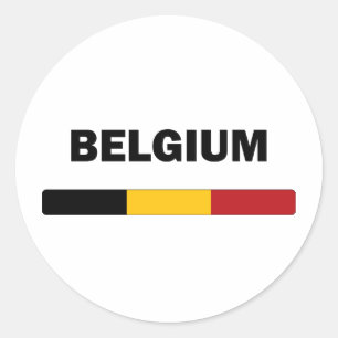 I Love Belgium Classic Round Sticker