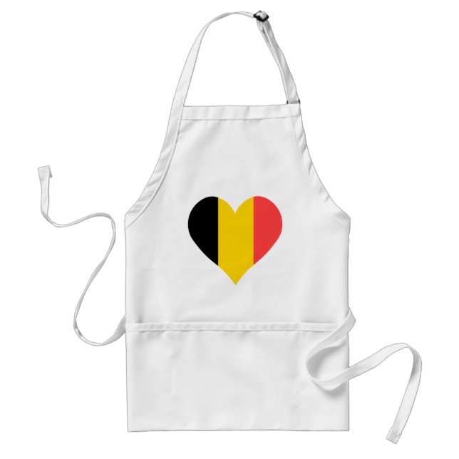 I Love Belgium Heart Standard Apron (Front)