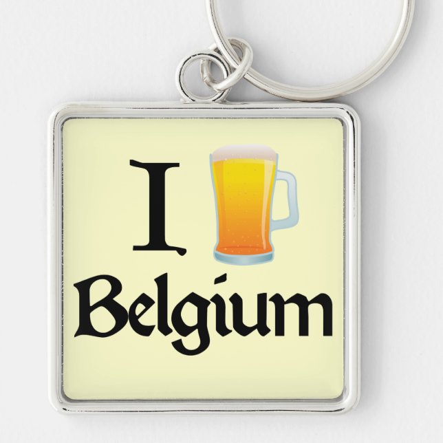 I Love Belgium Key Ring (Front)