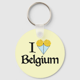 I Love Belgium Key Ring