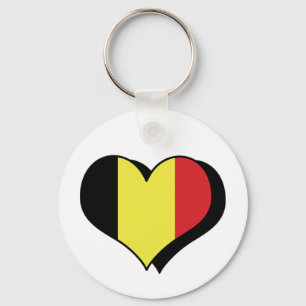 I Love Belgium Keychain