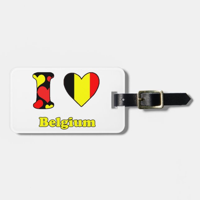 I love Belgium Luggage Tag (Front Horizontal)