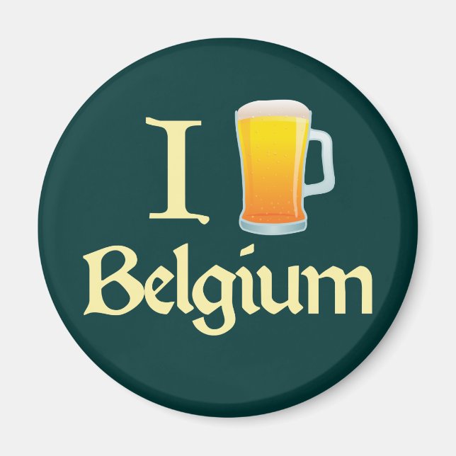 I Love Belgium Magnet (Front)