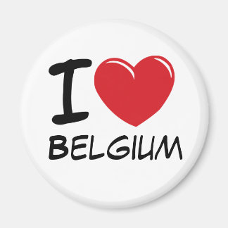 I Love Belgium Magnet