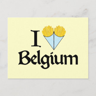 I Love Belgium Postcard