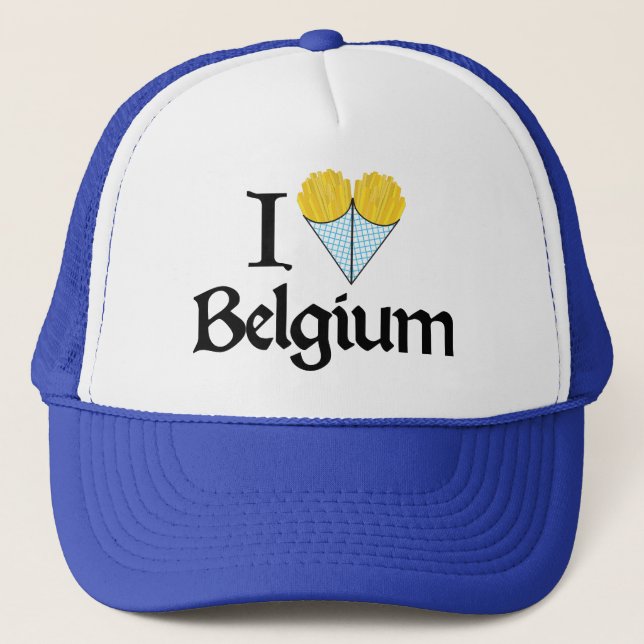 I Love Belgium Trucker Hat (Front)