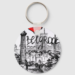 I love Belgrade Key Ring