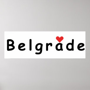 I love Belgrade Poster