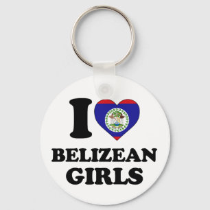 I love Belizean Girls Key Ring