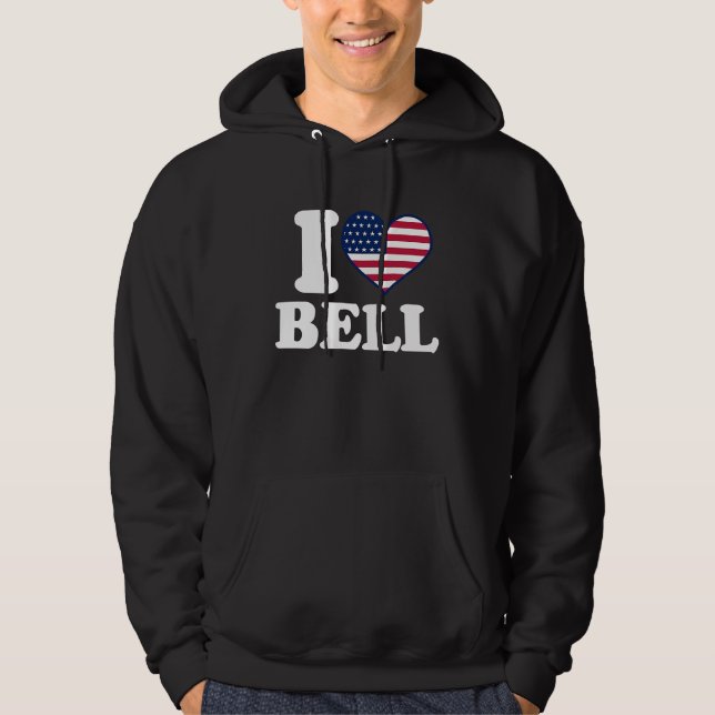 I love Bell I heart Bell Hoodie (Front)
