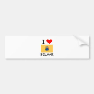I Love Belmar New Jersey Bumper Sticker