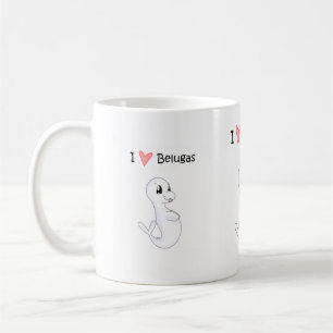 I Love Belugas Mug