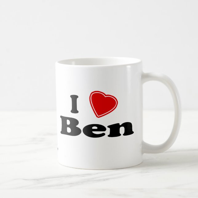 I Love Ben Coffee Mug (Right)