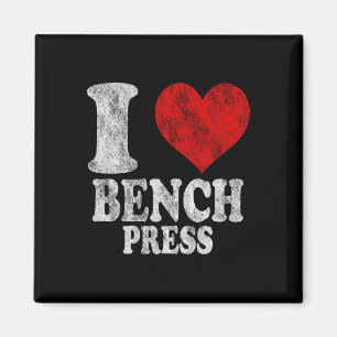I Love Bench Press Vintage 1 Magnet