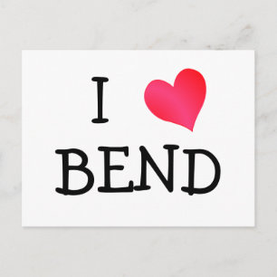I Love Bend Postcard