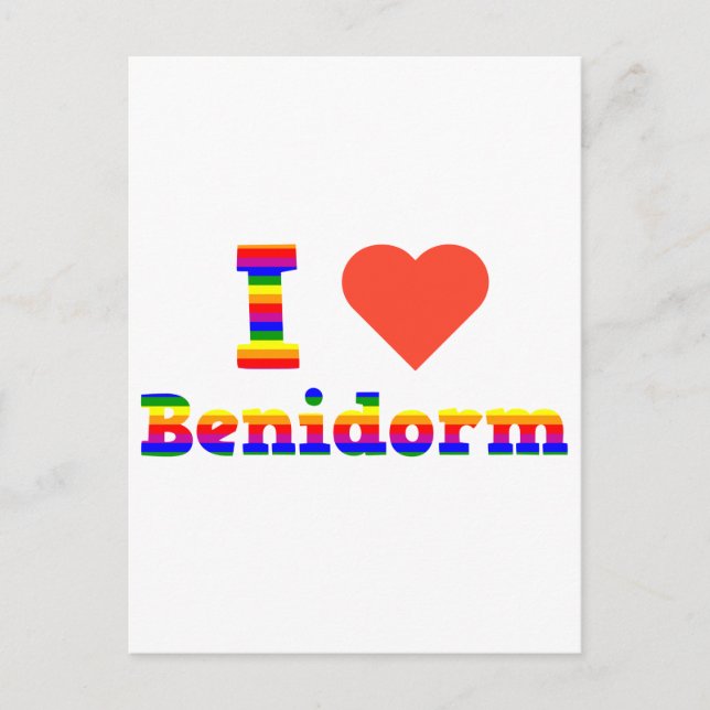 I Love Benidorm Postcard (Front)