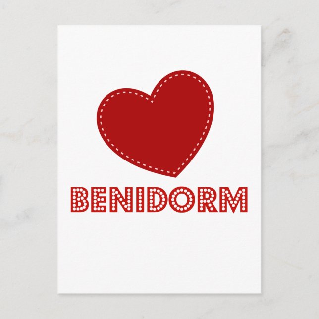 I Love Benidorm Postcard (Front)