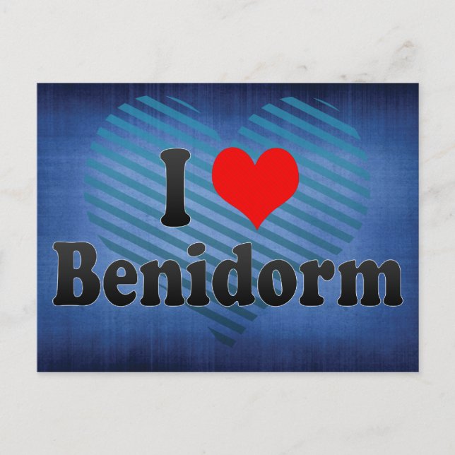 I Love Benidorm, Spain Postcard (Front)