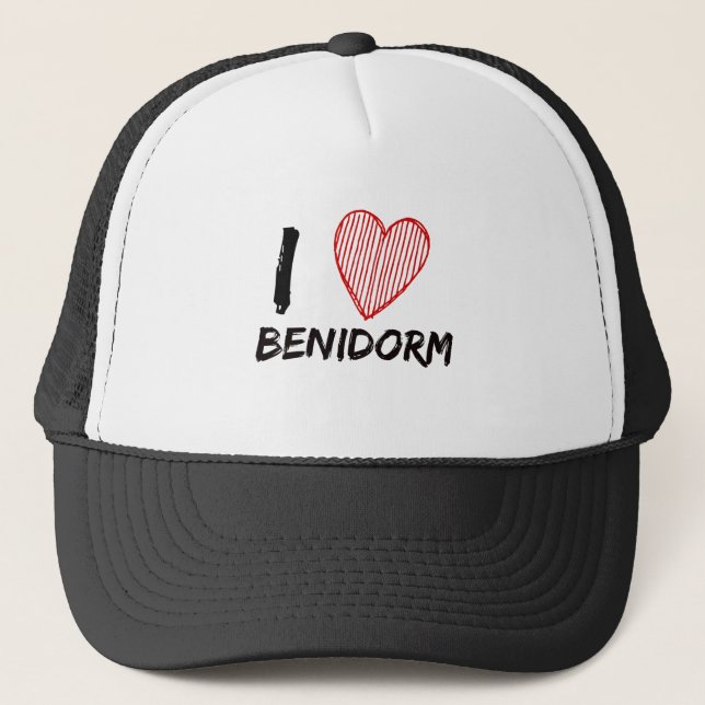 I Love Benidorm Trucker Hat (Front)