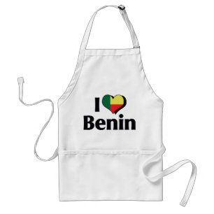 I Love Benin Flag Standard Apron
