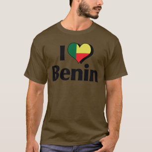 I Love Benin Flag T-Shirt