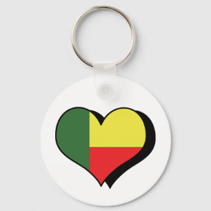 I Love Benin Keychain