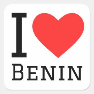 I love benin square sticker