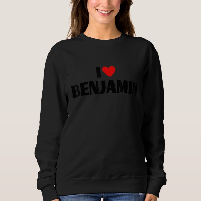 I Love Benjamin - I Heart Benjamin Sweatshirt (Front)