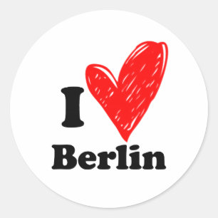 I love Berlin Classic Round Sticker