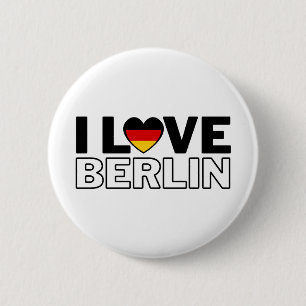 I LOVE BERLIN - For real Berliners! 6 Cm Round Badge