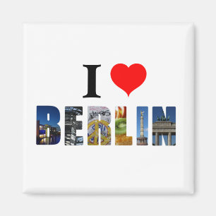 I Love Berlin Germany Travel City Photo Magnet